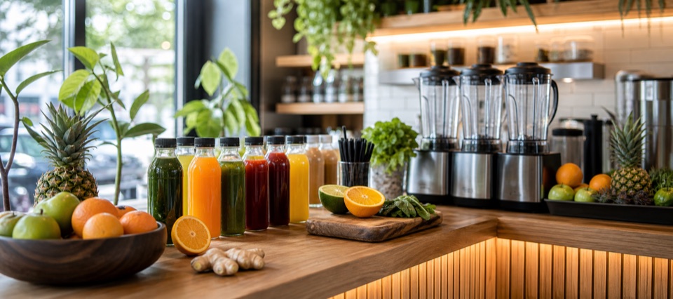 juice and smoothie bar guide background