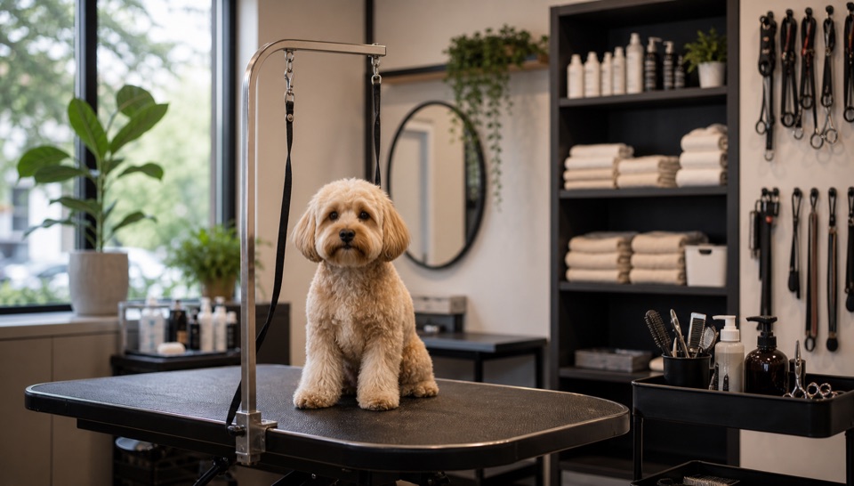 pet grooming salon guide background