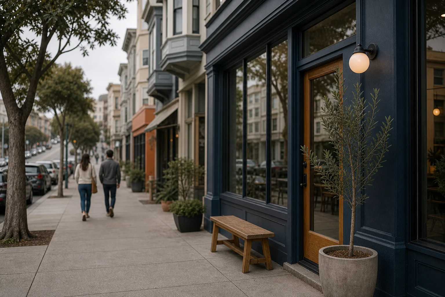 boba shop location planning in San Francisco