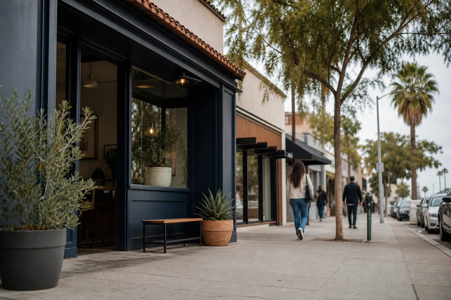 coffee shop location planning in Los Angeles